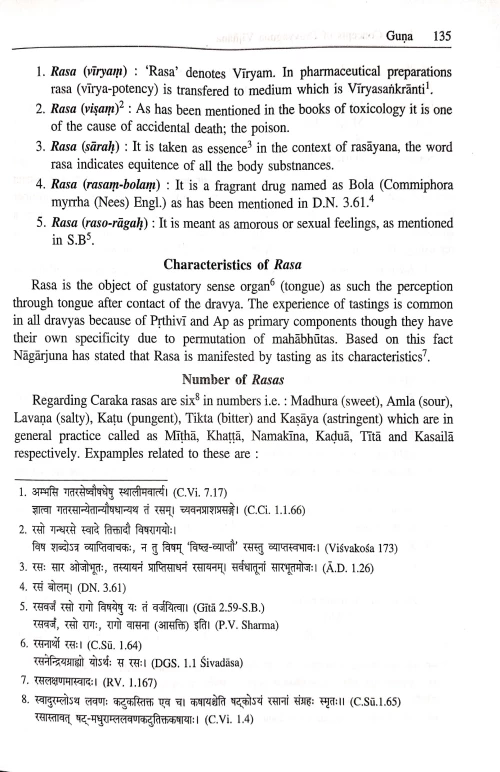 Basic Concepts of Dravyaguna Vigyana